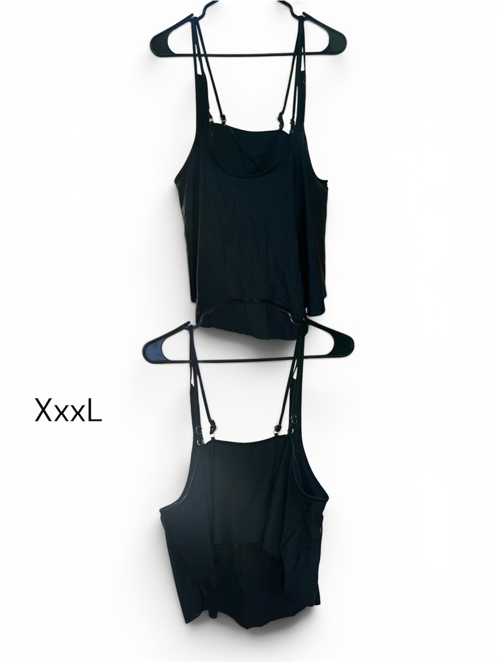 Source Unknown Black Women Swim Tankini Top